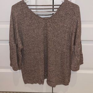 Heather Pink 3/4 sleeve top